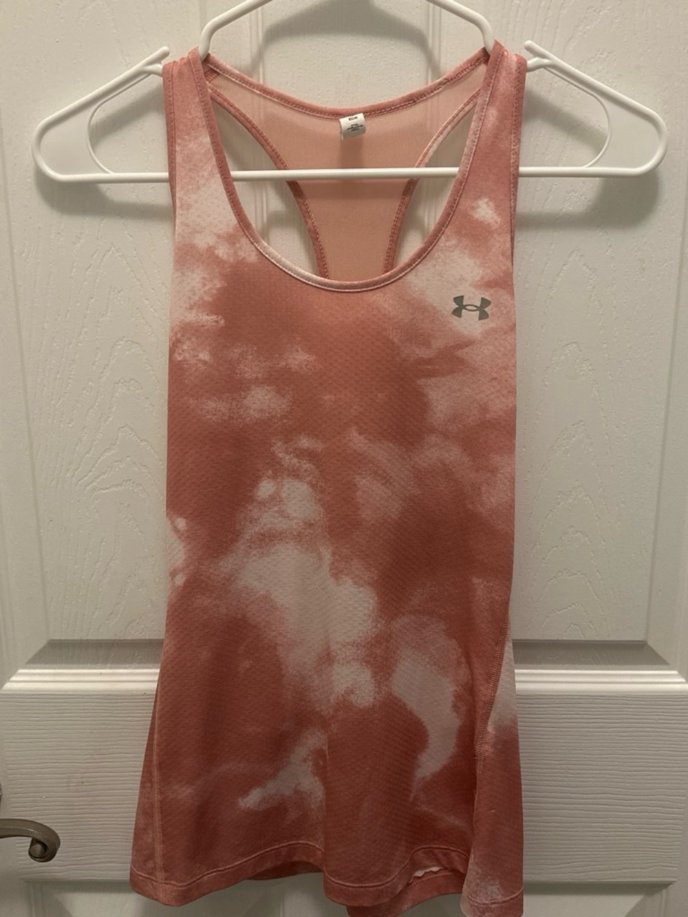 Under Armour Women's Coral Pink Tie-Dye Racerback Tank